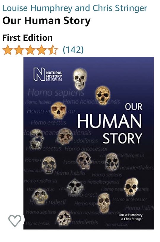 Our Human Story. Drawing on this new information...Louise Humphrey and Chris Stringer explain in clear and accessible language what each of the key fossil species represents, and how it contributes to our knowledge of human evolution ⁦@NHM_London⁩ ⁦@NHM_Anthro⁩
