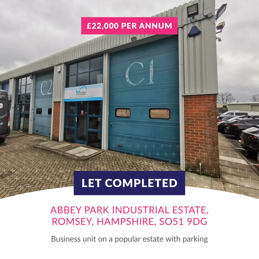 PrimmerOldsBAS's tweet photo. We are happy to have completed the letting of Unit C1, Abbey Park Industrial Estate, Romsey!

The unit comprises a ground-floor store/workshop with a kitchen and 2 x WCS plus a 1st-floor office.

#LetCompleted #Romsey #Southampton https://t.co/ZkYIjQNeRJ