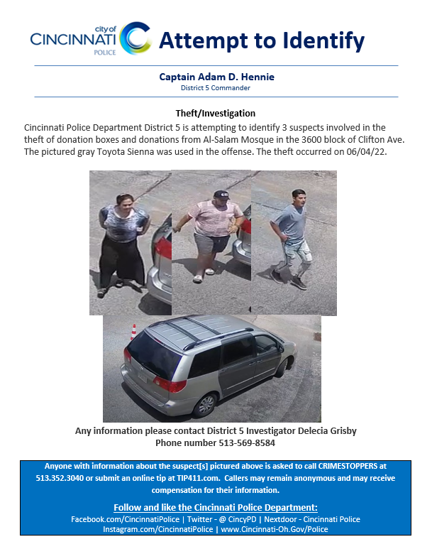 Cincinnati Police Department (@cincypd) on Twitter photo 