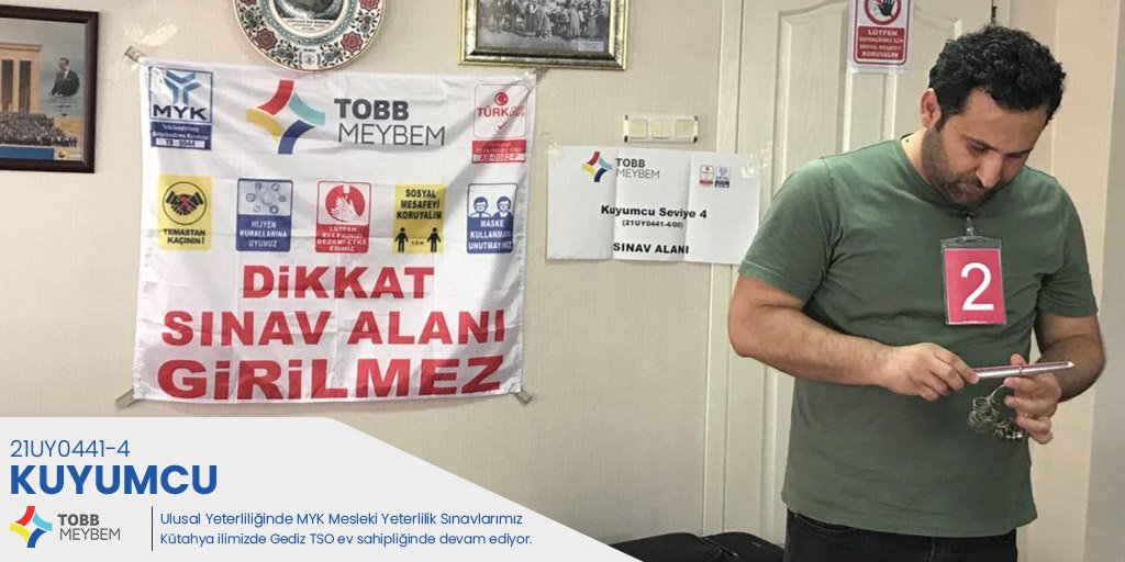 Kuyumcu seviye 4 ulusal yeterliliğinde MYK Mesleki Yeterlilik Sınavlarımız Kütahya ilimizde devam ediyor. <a href="/GedizTso/">GEDİZ TSO</a> 
Detaylı bilgi için: 0312 218 26 20

meybem.com.tr
#tobbmeybem #tobb #kuyum #kuyumcu