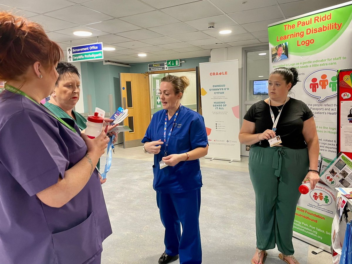 Kicked off Learning Disability Awareness Week in Prince Charles Hospital! No need for words as the pictures says it all! Massive THANK YOU to everyone who came to chat with us and meet the green jelly baby! We even jumped on #DietitiansWeek.