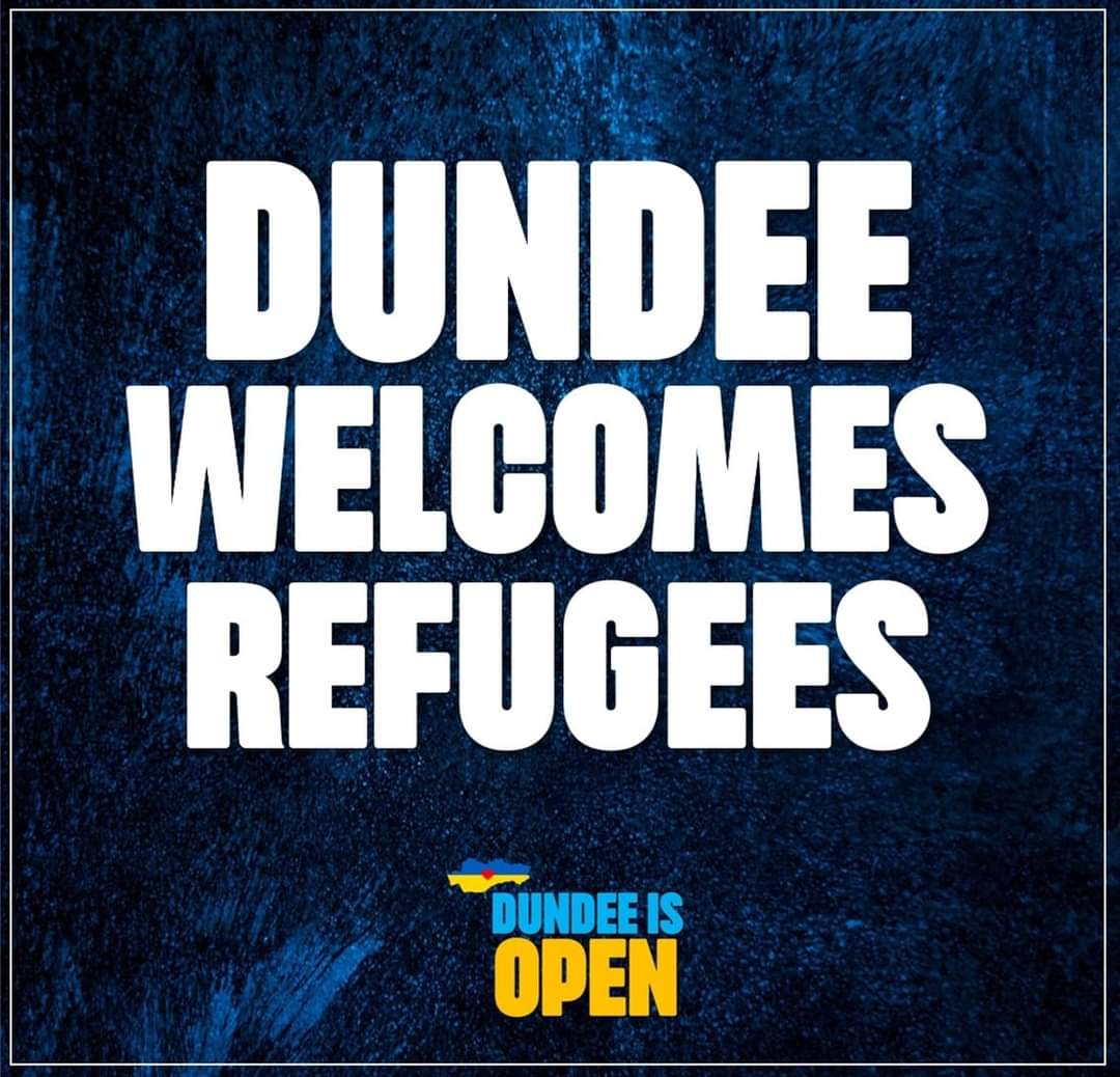 DundeeCulture's tweet photo. 🏴󠁧󠁢󠁳󠁣󠁴󠁿🤝🌍 On this #WorldRefugeeDay, I want to say to all the refugees, and especially this time, to the Ukrainians who have made Dundee their home - thank you! 

#DundeeIsOpen #DundeeWelcomesRefugees https://t.co/qziExLN4gW