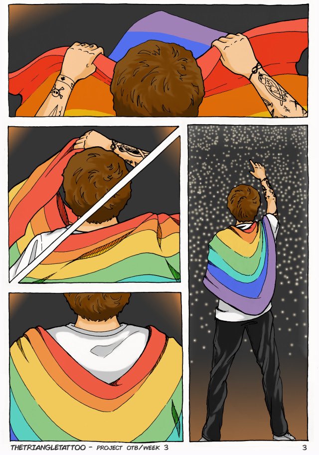 Project_OTB's tweet photo. Art by @triangletatt00 for Week 3's prompt: How Louis/fandom makes you feel 🥹🌈💞 https://t.co/Strw7hUcCD https://t.co/YShB6ZXwBq