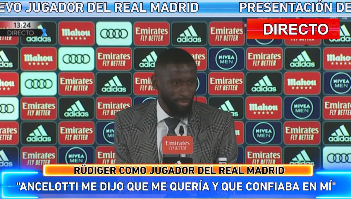 elchiringuitotv's tweet photo. ⚪️🎙️RÜDIGER

👉"Si tuviera que elegir a un defensa referente sería PEPE". 

https://t.co/uy59B6tvAR https://t.co/sTW6OLy1Dn