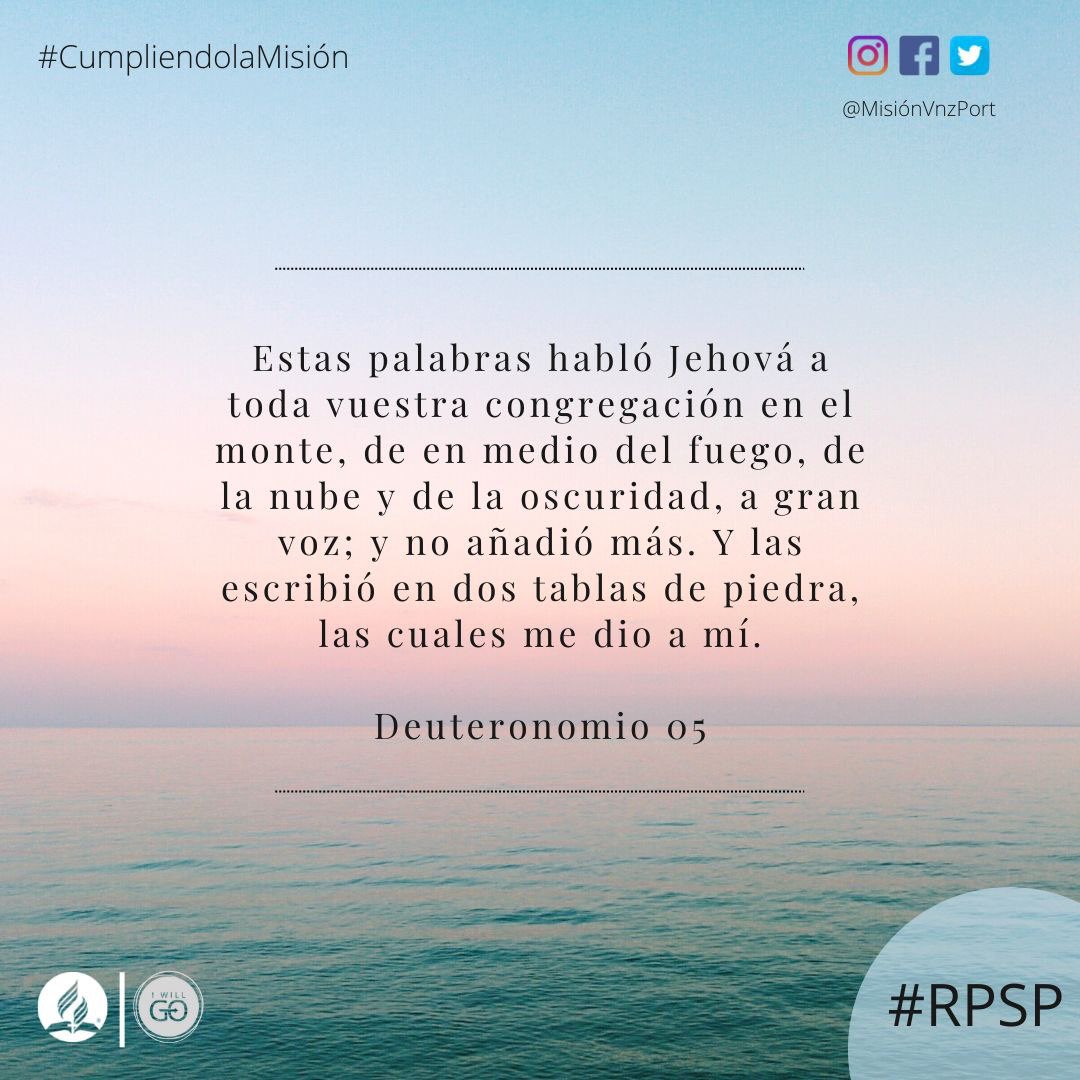 Al cumplir la ley de Dios, esta te ayuda a ser feliz en tu familia, en la sociedad y en tu iglesia.  Medita en ella de día y de noche y conviértela en tu estilo de vida.  Dios hará grandes maravillas en tu vida.  #rpsp #CumpliendolaMisión DIOS TE BENDIGA