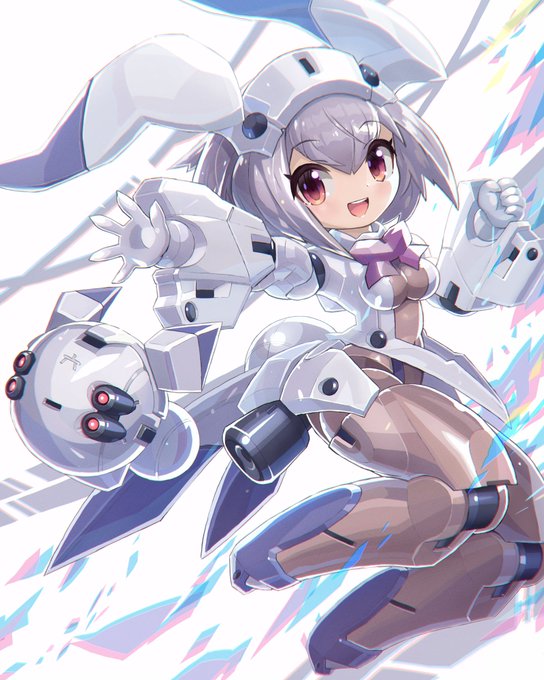 イラスト[ロボ猫忍者] Amazon | プラッツ XIAOT 超高機動装甲 猫忍者 C.A.T-03 突撃