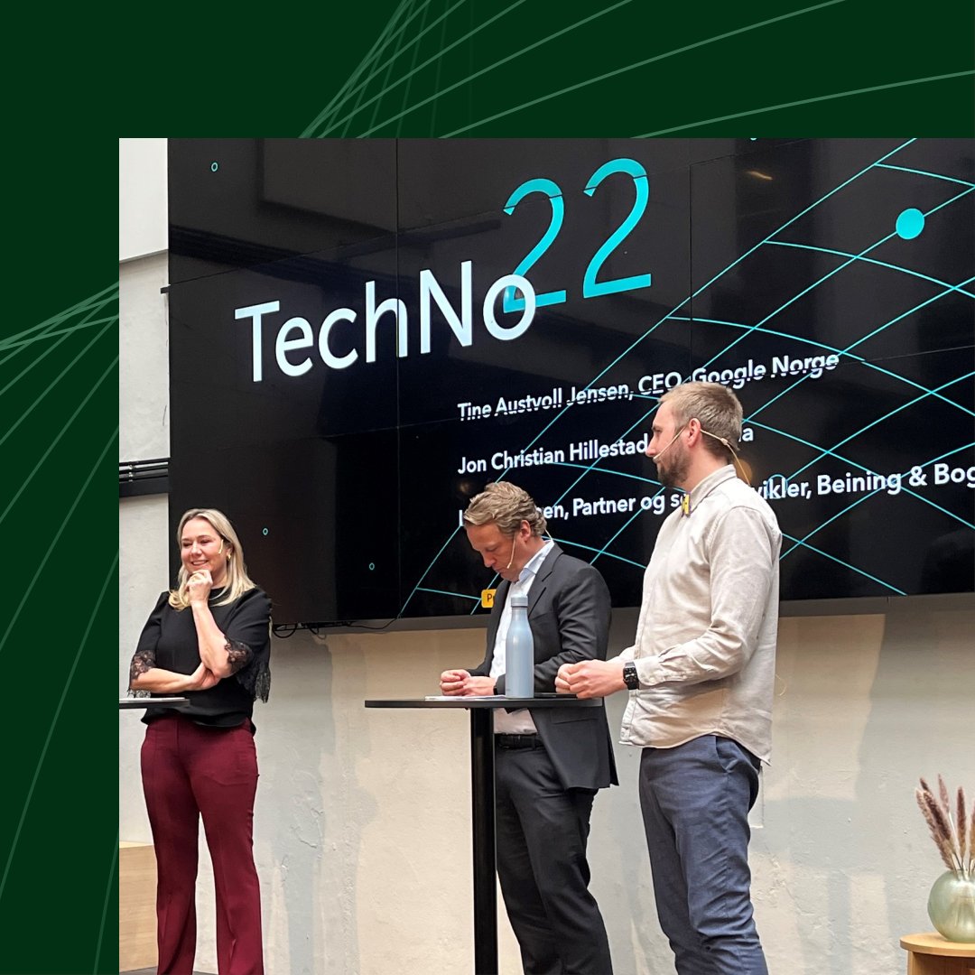 BeiningBogen's tweet photo. We recently took part in @Abelia_NHO's  tech-talk regarding key-figures for Norwegian tech! 106-thousand people earn their living here, and we're proud to be a part of the evolution of it. 

Thanks for having us! https://t.co/Vl31AROmRv