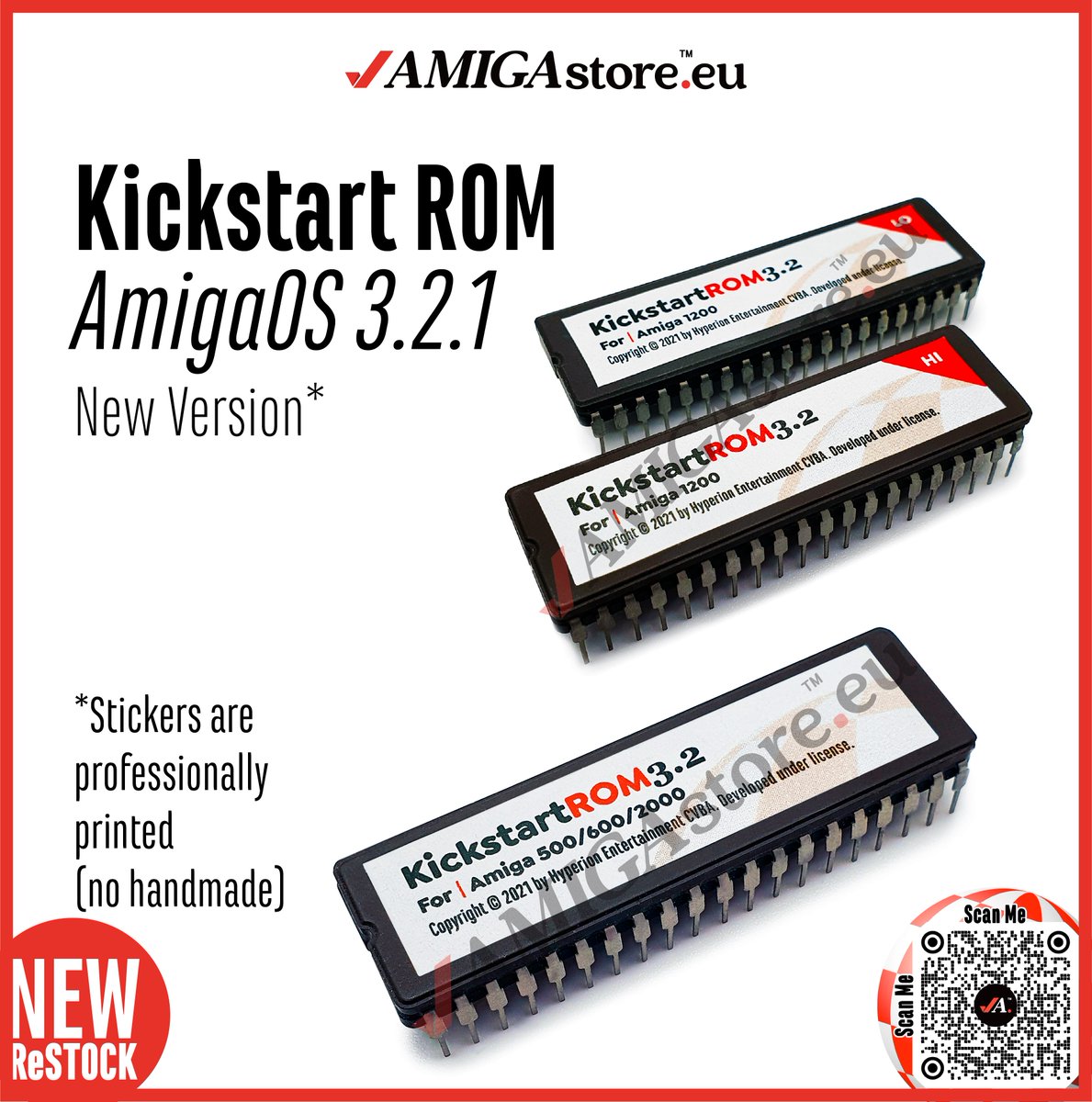 AMIGAstore's tweet photo. Kickstart ROM AmigaOS 3.2.1
New Version*
https://t.co/DSHQNK1rdW ↖️
Available at @AMIGAstore.eu™
Your trusted #AMIGA_store
*Stickers are professionally printed (no handmade)
#Kickcstart #KickstartROM #AmigaOS #AmigaOS32 #NEWversion #Amiga #Store #AMIGAstore #AMIGAstore_eu https://t.co/w2TGKQJp5c