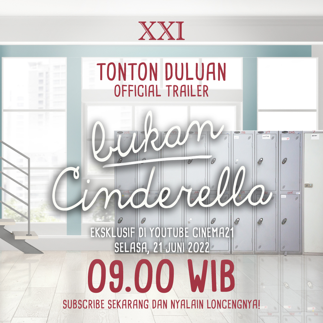 Tonton duluan OFFICIAL TRAILER #FilmBukanCinderella untuk melihat Amora dan Adam di Channel YouTube Cinema21 Selasa, 21 Juni jam 09.00 WIB.

youtube.com/watch?v=vFPx1e…

Jangan lupa SUBSCRIBE dan nyalain loncengnya ya biar gak ketingggalan!

#YouTubeCinema21 #NontonASIKdiXXI