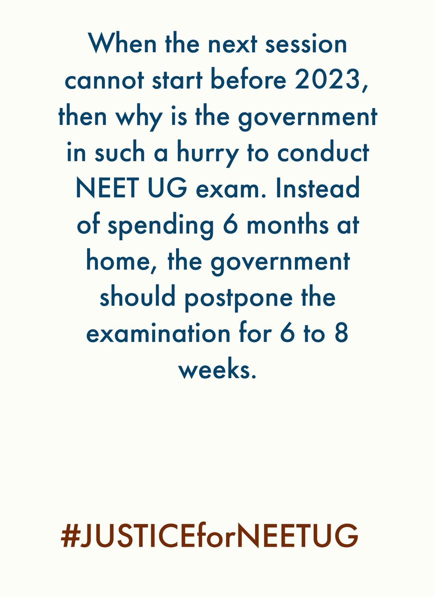 skmerajsn's tweet photo. PLEASE postpone neetUG. What will we do for 6 months? If addmission is not possible before 6 months and also we have got 10 month preperation time, PLEASE understand🙏🙏 #postponeneetug2022 #JUSTICEforNEETUG #NTAdeferNEETUG #NTApostponeNEETUG #ntadeferneetug2022 #NEET #PMOIndia https://t.co/V6jVdE2zC7