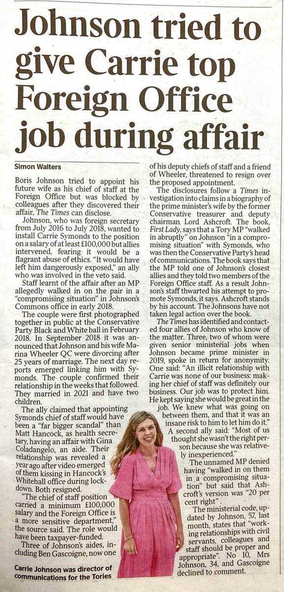 tobybbm's tweet photo. Just retweeting this article that mysteriously disappeared from the online edition of The Times. https://t.co/JdyT8aGVg0