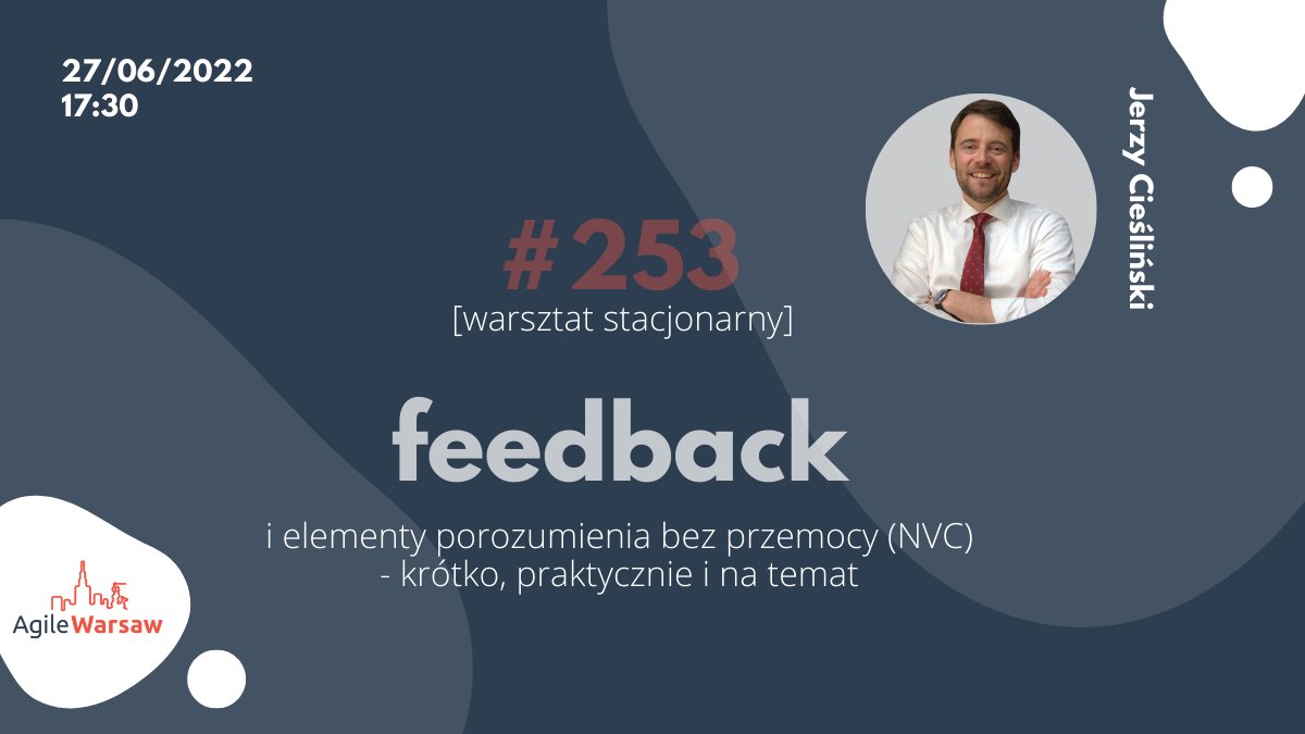 agilewarsaw's tweet photo. Zapraszamy na warsztat stacjonarny prowadzony przez Jerzego Cieślińskiego - na co dzień pracuje jako Scrum Master, dodatkowo prowadzi wywiady z przedsiębiorcami.
Szczegóły tutaj: https://t.co/2IAtiAAQ1e https://t.co/1kApEFiNqX