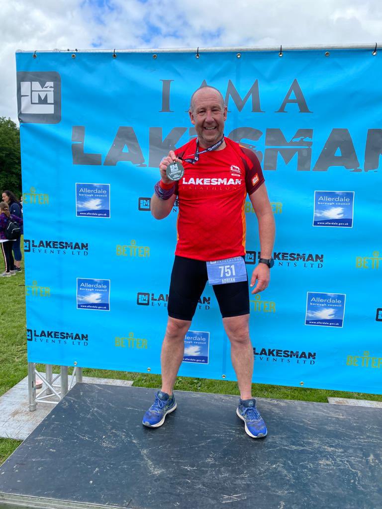 AdeHolme's tweet photo. Feeling the pain today, but still a PB. Great support and finish at my home club @KeswickRugby @TheLakesmanTri https://t.co/qQIqnt6KSq