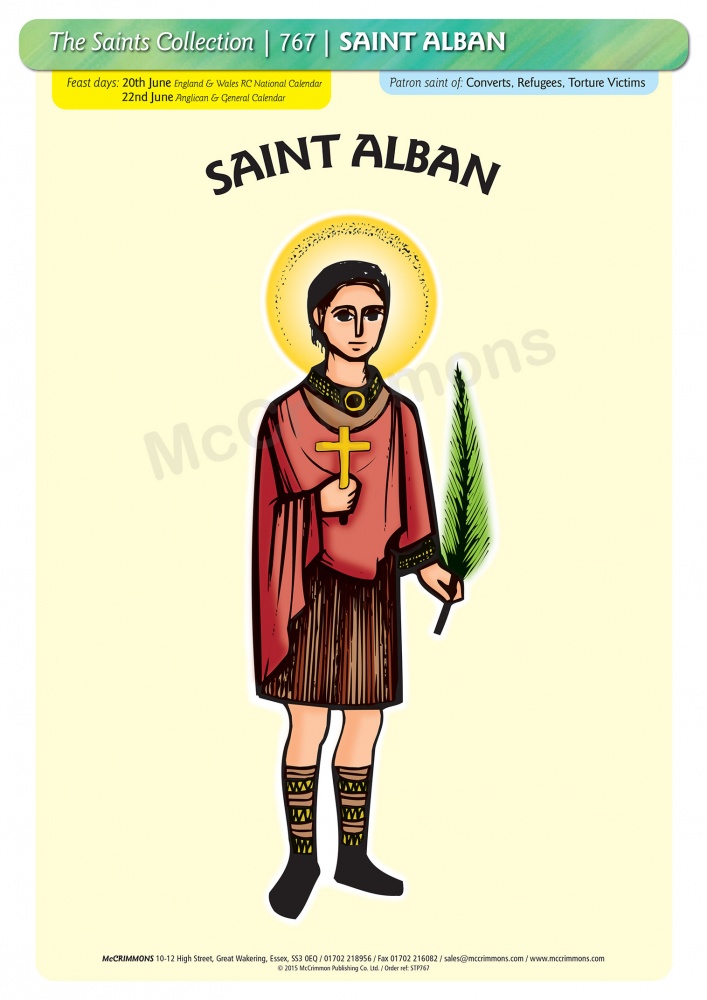McCrimmons's tweet photo. St. Alban 😇

Patron Saint of Refugees 

#FeastDay 20 June (RC), 22 June (Anglican)

A3 Posters:

Turvey art https://t.co/9IxgWfuqBh

Stained glass https://t.co/ibq1JPuASd

+ boards, banners, roller banners and lectern frontals.

#SaintsCollection #StAlbansDay #WorldRefugeeDay https://t.co/Oku3GYD0E5