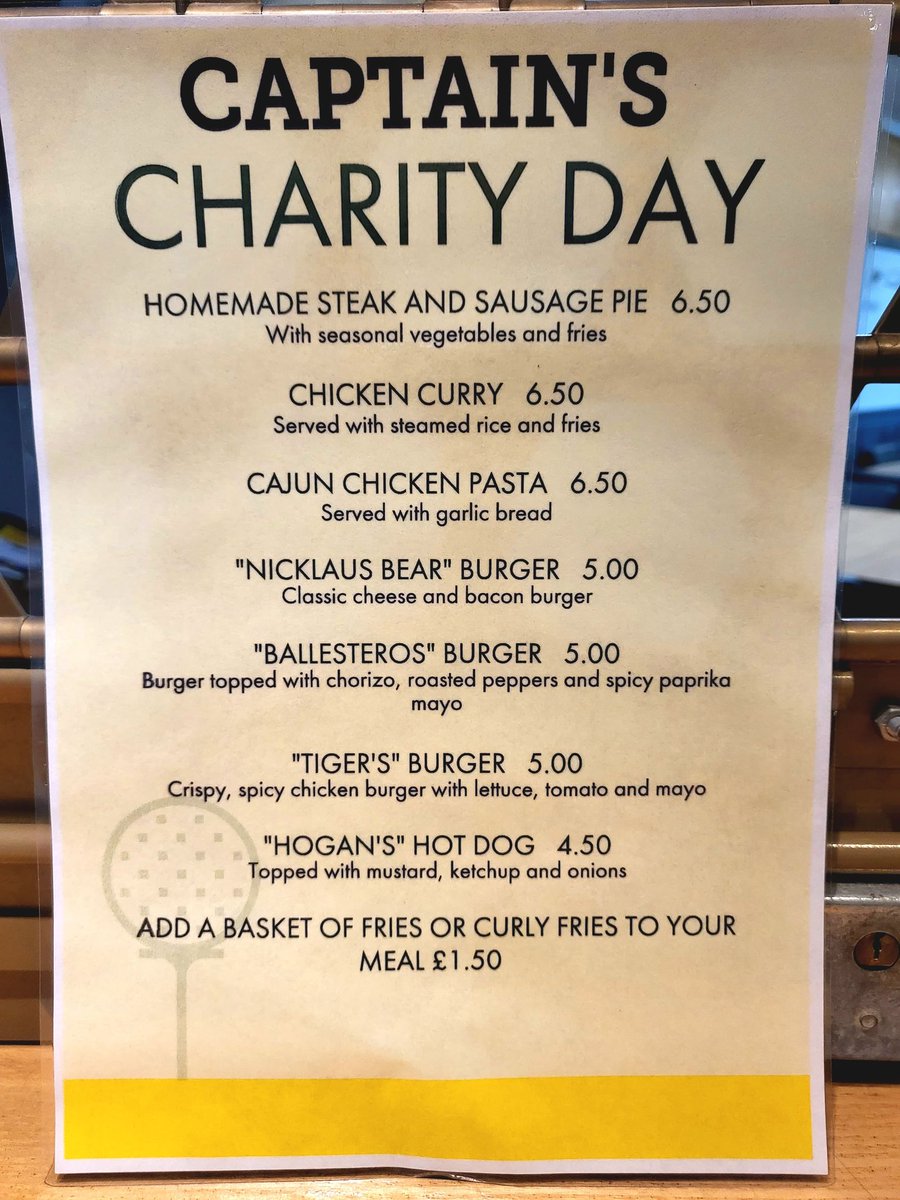 FernzBarKitchen's tweet photo. Coming along for Captains Day?

Why not pop in for a bite to eat from our special Captains Dat menu. https://t.co/kruo9sA93u