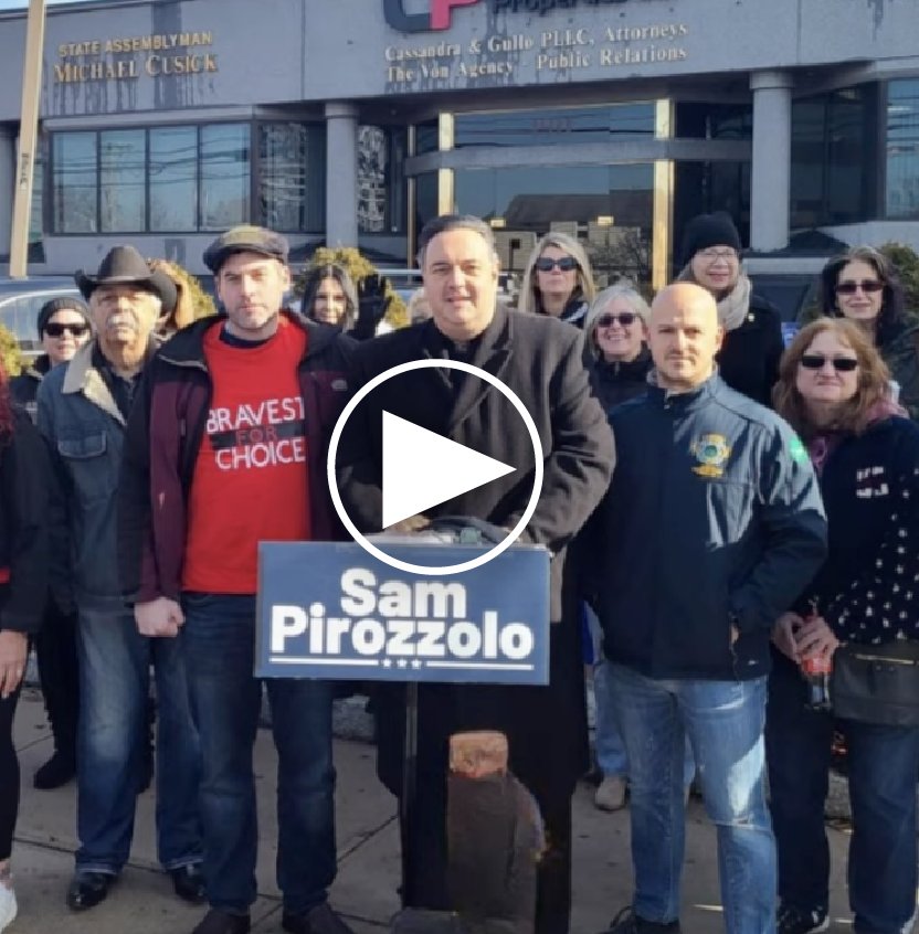 It's your choice, you can elect me to fight for you or you can elect a democrat to fight against you. Vote Sam Pirozzolo in the Republican Primary - it's time to fight back!