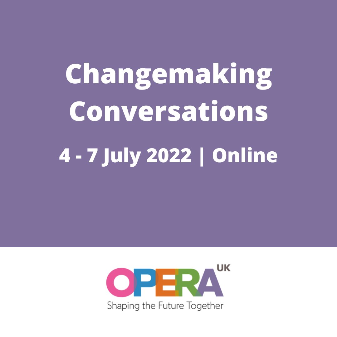 Help shape the future of #opera at our online Changemaking Conversations this July. Sustainability | Diversifying Leadership | Advocating for the Arts Free for members, £5 per session for non-members, or join from £15. Find out more now: 👉 operauk.net/events