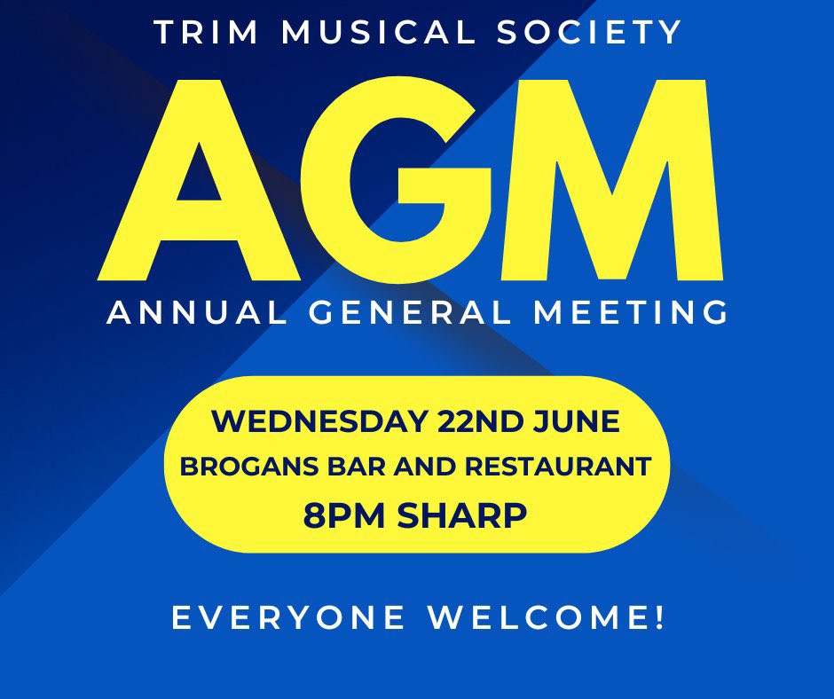 Time to finally get this show on the road for 2022/2023 season, starting with our AGM this Wednesday! Everybody welcome! 😄⚡️