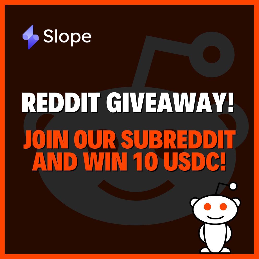 slope_finance's tweet photo. Reddit Giveaway! 🚨

Join our Subreddit and win 10 $USDC!

To enter ⬇️
1. Join our Subreddit
2. Like + RT this tweet
3. Comment your Reddit Username + Slope Wallet address

Join Subreddit here👇 
https://t.co/Bhbi7bEYRu

#Giveaway #Reddit #SlopeWallet https://t.co/iJj0MAXy2v