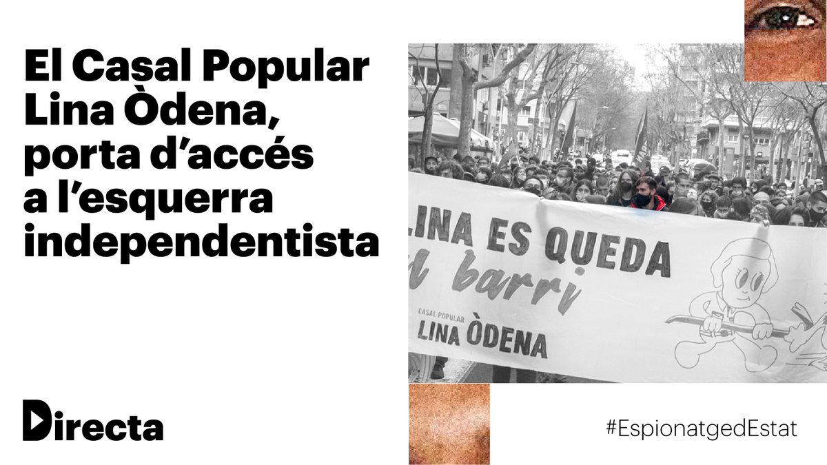 La_Directa's tweet photo. @albertmartnez #EspionatgedEstat | L'agent infiltrat amb el nom de Marc Hernàndez Pon va atansar-se al Casal Popular Lina Òdena, a Barcelona, en el qual ha arribat a participar de la gestora i de la comissió d'economia
#EnObert
✍️ Per @dvdbou
▶️ https://t.co/sBQ68367sm
#Directa549 https://t.co/GMXOKArfSR