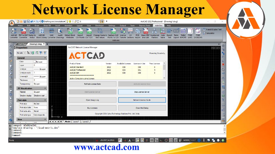 ActCADsoftware's tweet photo. Network License Manager in #ActCAD #cadsoftwares #cadsoftware #intellicad_10_1a #Update #actcad2022 #ActCAD https://t.co/7faMc2RWT4