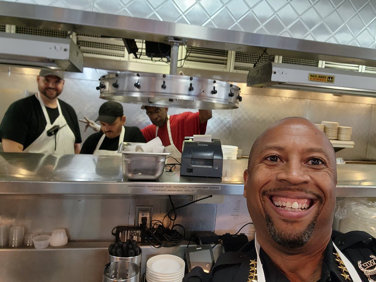 Volunteering to serve pancakes with Grace Med, to help those in our community who are under served.