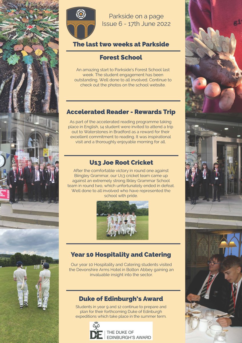 ParksideCulling's tweet photo. Still lots going on at Parkside. Make sure you follow us to ensure you don't miss anything.
#ParksideForestSchool #ParksidePE #ParksideAspire2B #ParksidePRIDE https://t.co/r0uOHGFLcq