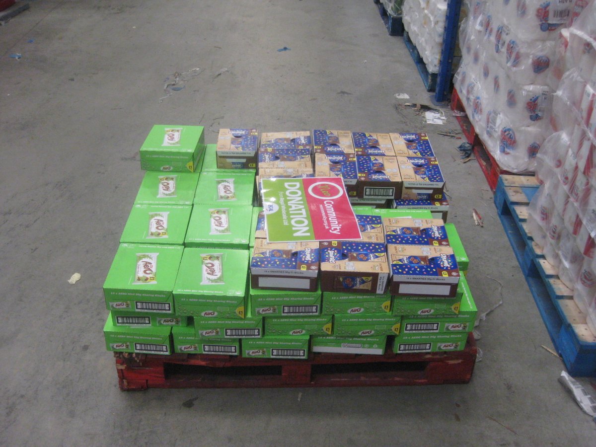 RegalUK's tweet photo. Our recent donation of yummy Smarties and Aero Chocolate for @NEOCatering 😋 https://t.co/0sykjyOVPV