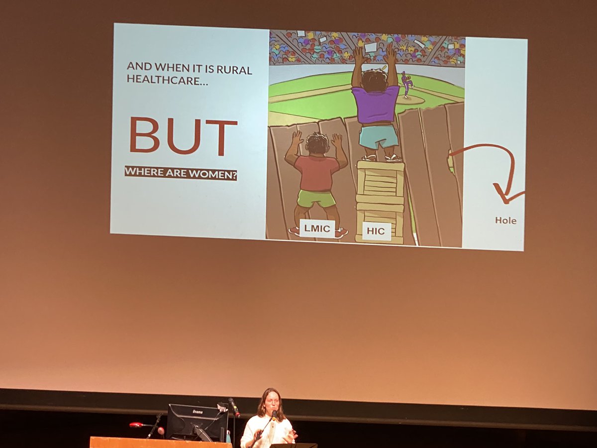 A  call to equity and for looking at models of #healthequity by #RuralWONCA22 leader @mayafloss at <a href="/RuralWONCA2022/">WONCA World Rural Health Conference 2022</a> conference in Limerick.