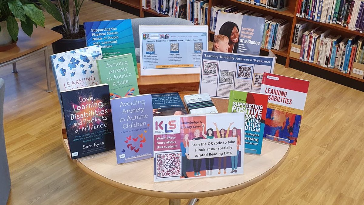 If you would like to learn more about learning disabilities this #LDWeek22, take a look at our specially curated reading lists or pop along to <a href="/royalsurreyKLS/">Royal Surrey Knowledge & Library Service</a> and check out our collection (sample below)👇. #LearningDisabilityWeek2022