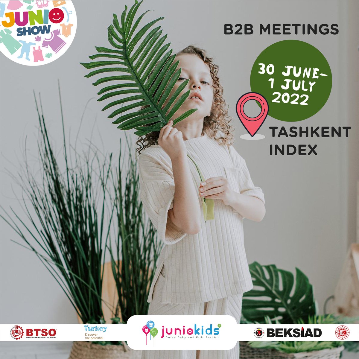 JunioKids's tweet photo. B2B Meetings to be held with 40 manufacturers at TAŞKENT INDEX!

https://t.co/0BergHkBBZ
.
.
.
#juniokids #junioshow #baby #kids #kidsfashion #babywearing #organicclothes #organicclothesforkids #savethedate #instafashion #fashionforkids #sustainable #recycledfashion https://t.co/27k2M1VaN7