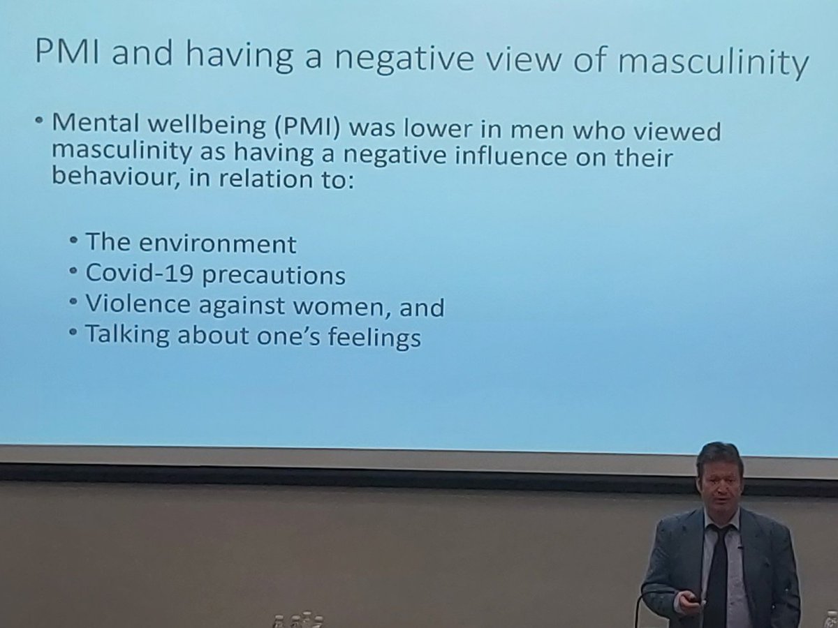 Masculinity is a resource for wellbeing, not a harm. Research by Dr John Barry. Explanation of the dominant erroneous view counter to this among influential therapists (hegemonic / toxic masculinity etc here zacfine.co.uk/blog/f/he-who-… ) #bpsmale2022