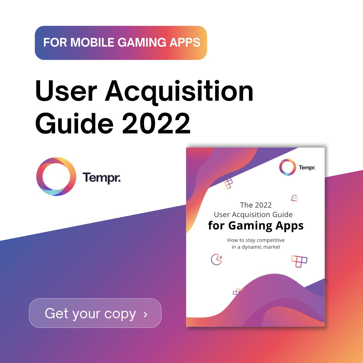Tempr_ai's tweet photo. We are happy to share with you our newest UA #guide for gaming apps created in collaboration with @Rovio, @AppsFlyer, @TiltingPoint, @TapNationGames, @REPLUG_Agency, and @socialpoint.

Get your copy here: https://t.co/ml9SBuFYNY https://t.co/8oGPBBEMZJ