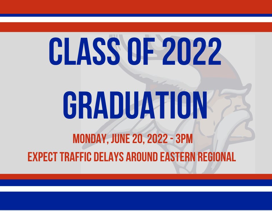 ECCRSDTech's tweet photo. Eastern's Class of 2022 Graduation - June 20, 2022 - 3pm https://t.co/MxXwbOpnrx