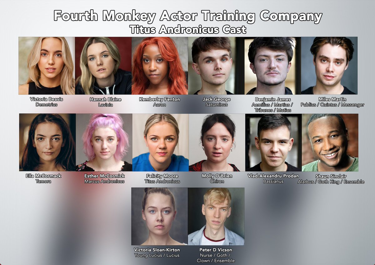 Titus Andronicus opening THIS WEEK <a href="/FMacting2022/">FMacting2022</a> 
Directed by Jamie Biddle
Part of the 2022 BA (Hons) Acting Graduating Class Classical Season
Tickets and industry enquiries: ow.ly/45So50JBqLx