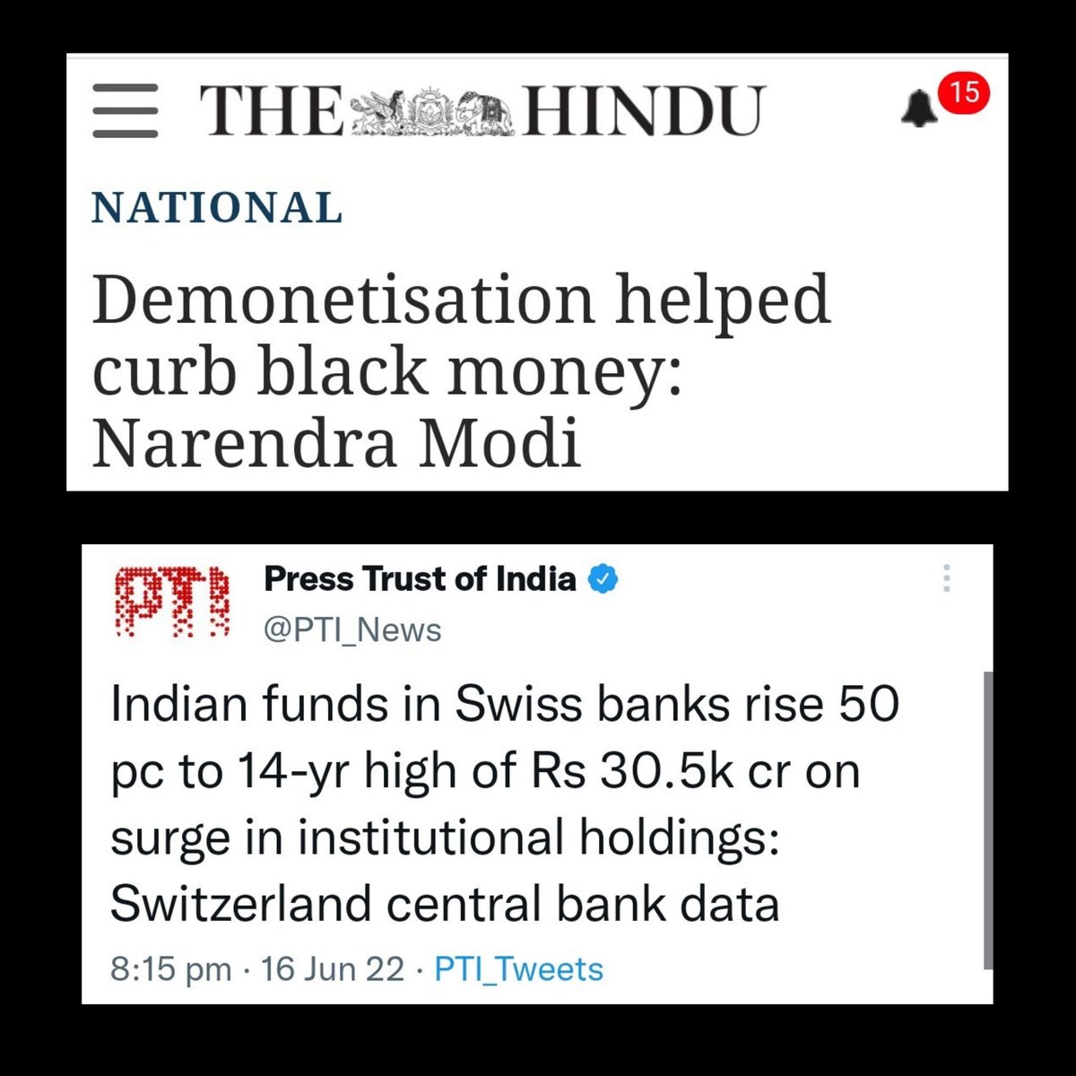 gsurya's tweet photo. #BenefitsOfDemonetisation then 😂
#BenefitsOfAgniveer now 🤡 https://t.co/6VVL6ExZ3q