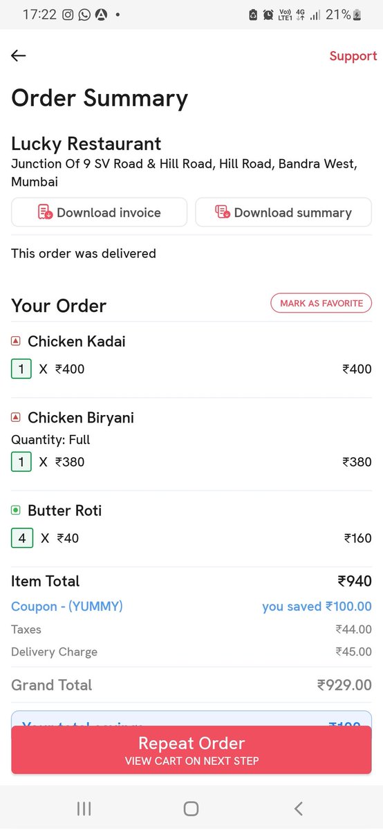 atulshar59's tweet photo. I ordered food from zomato and what I got is cold biryani with lots of Potatos in it...and it's a chicken biryani ? It's was all cold..so thought to gave it to my housekeeper instead I had. Just tell me why would I pay for cold food? @zomato @luckyrestaurant https://t.co/dQZa4XsAfp