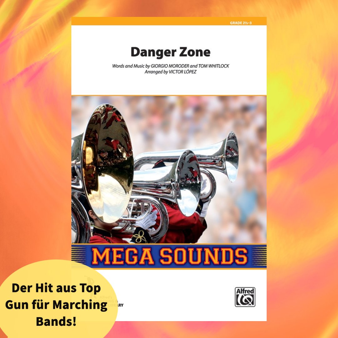🥁🎺Eure Marching Band sucht nach neuem Material und ihr seid total im Top Gun-Fieber? 😎✈️ Dann darf euch Danger Zone ja auf keinen Fall im Repertoire fehlen! 😉

Hier geht's zum Set ➡️ alfredmusic.de/danger-zone.ht…

#alfredmusic #learnteachplay #amp #marchingband #topgun #dangerzone