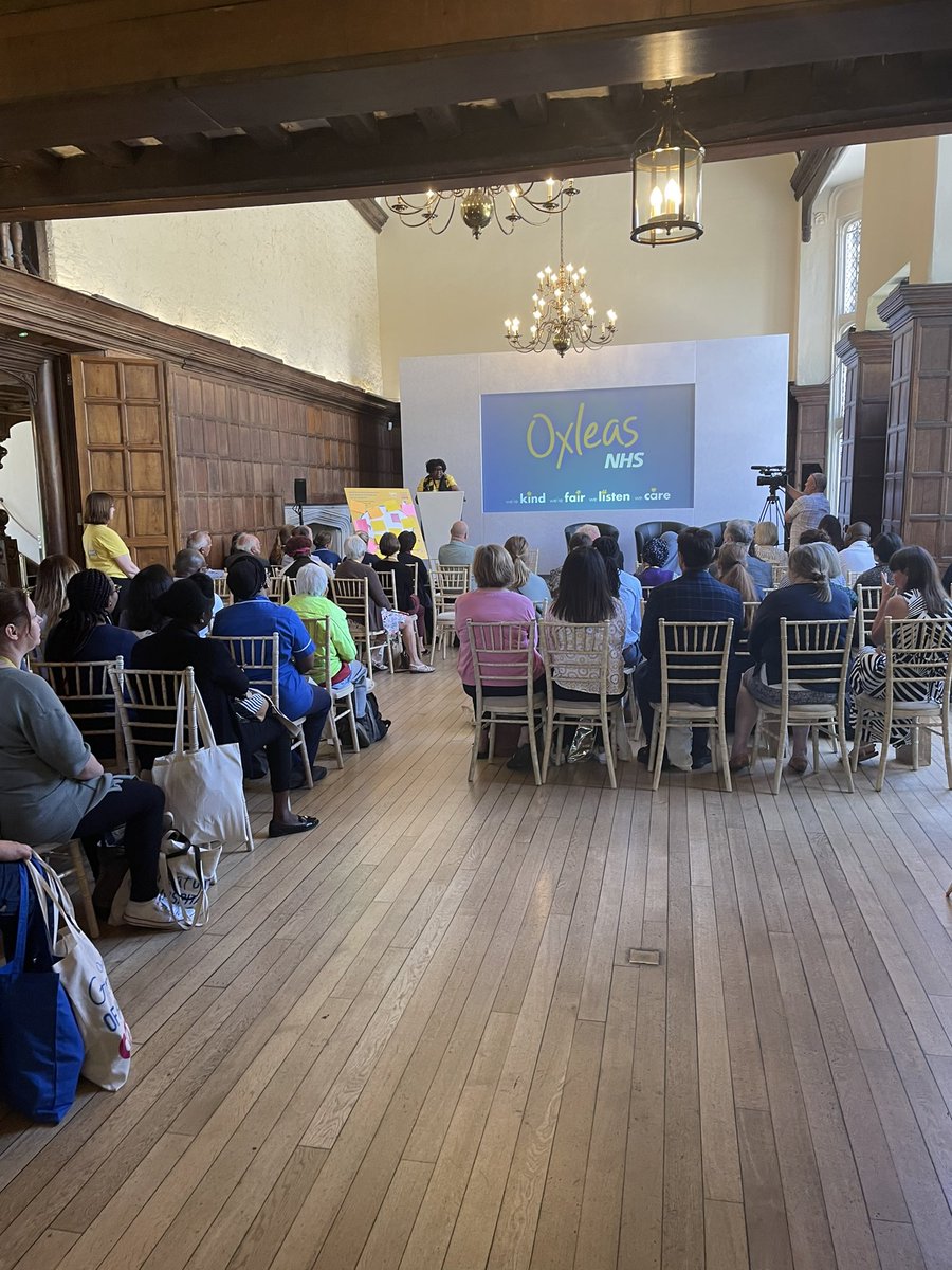 Dr Abi Fadipe closing the Oxleas GOOHC exhibition, it’s been a fab morning with lots of buzz @oxleas @ALDatOxleas #oxleasgoohc