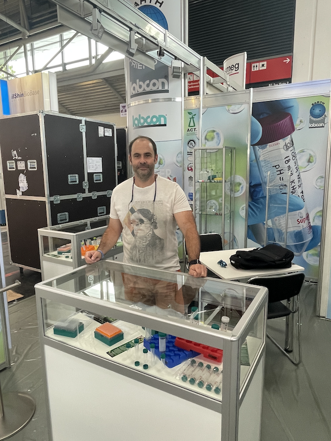 labcon's tweet photo. Things are coming together for Analytica 2022 in Munich. Tuesday at 9AM the doors open. Be sure to attend the Forum in Hall B1 at 3PM to see the presentation on Carbon Footprint and the ACT label by My Green Lab. #labcon #analytica2022 #actlabel #mygreenlab https://t.co/4yyoLcMHzg