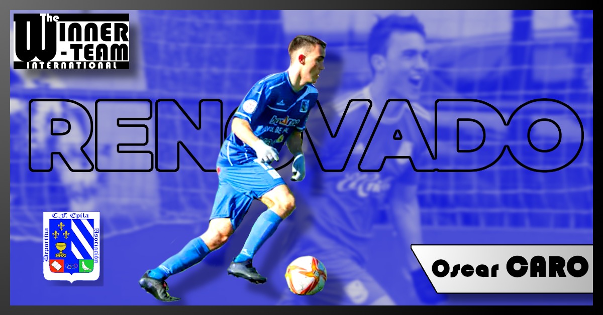 TheWinnerTeamVS's tweet photo. Tras una primera temporada, nuestro jugador Óscar Caro renueva en las filas del Épila CF. ¡A seguir creciendo! https://t.co/tt6wqdx7qo