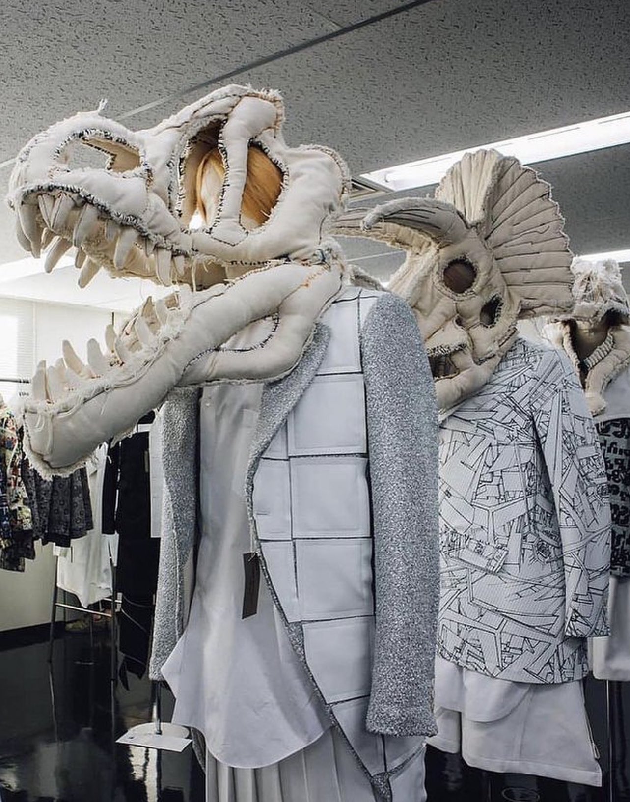 Outlander Magazine X COMME Des GARCONS Dinosaur Masks 2011 https t fs6r6qLbcB X