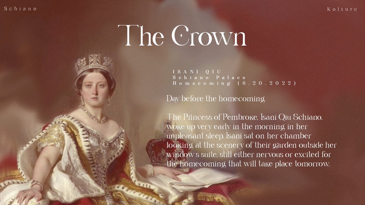 ㅤㅤㅤㅤㅤㅤㅤㅤ

                     ᨳ𖧧   koiture  ❲ isani qiu ❳ 
                                Plot O1   ┊𐂑 
                             ❛ The Crown ❜

ㅤㅤㅤㅤㅤㅤㅤㅤ