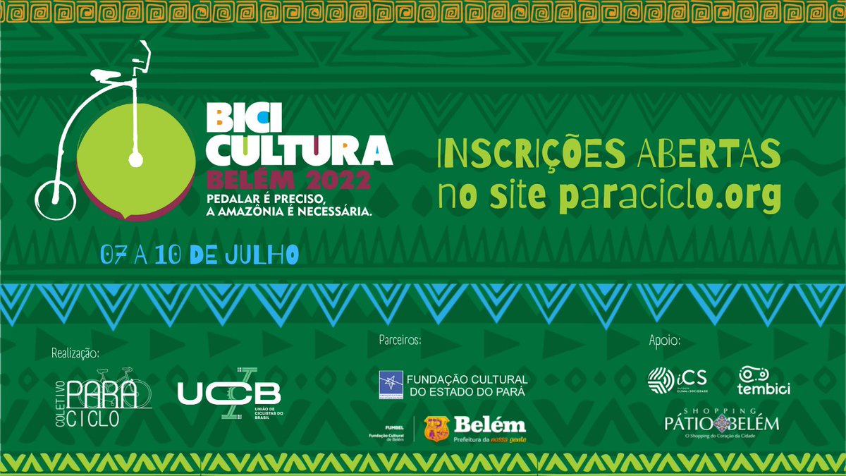 📢 Ei maninha, ei maninho, já fez tua inscrição no Bicicultura Belém 2022? A pauta central é a bicicleta e suas diversas atividades relacionadas, pela primeira vez a região Norte receberá o Bicicultura. Vem com a gente! Te inscreve aqui 🚲#pedalarépreciso 
docs.google.com/forms/d/e/1FAI…