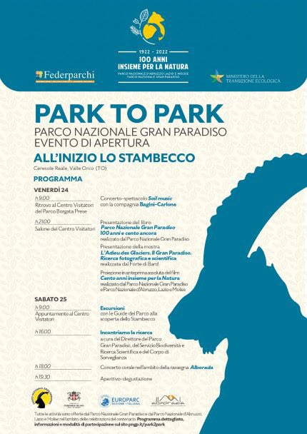 Park to park, il 25 e 25 giugno presentazione a Ceresole Reale (to)