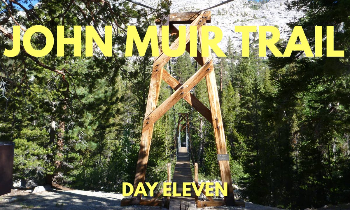 June 20, 2012. Day 11 on the #JohnMuirTrail. 18.6 miles. After spraining my ankle (I did a real good job of it, too), I crossed the Golden Gate of the Sierra, more often known as the "one-at-a-time bridge." 

Read more: fordsbasement.com/john-muir-trai…