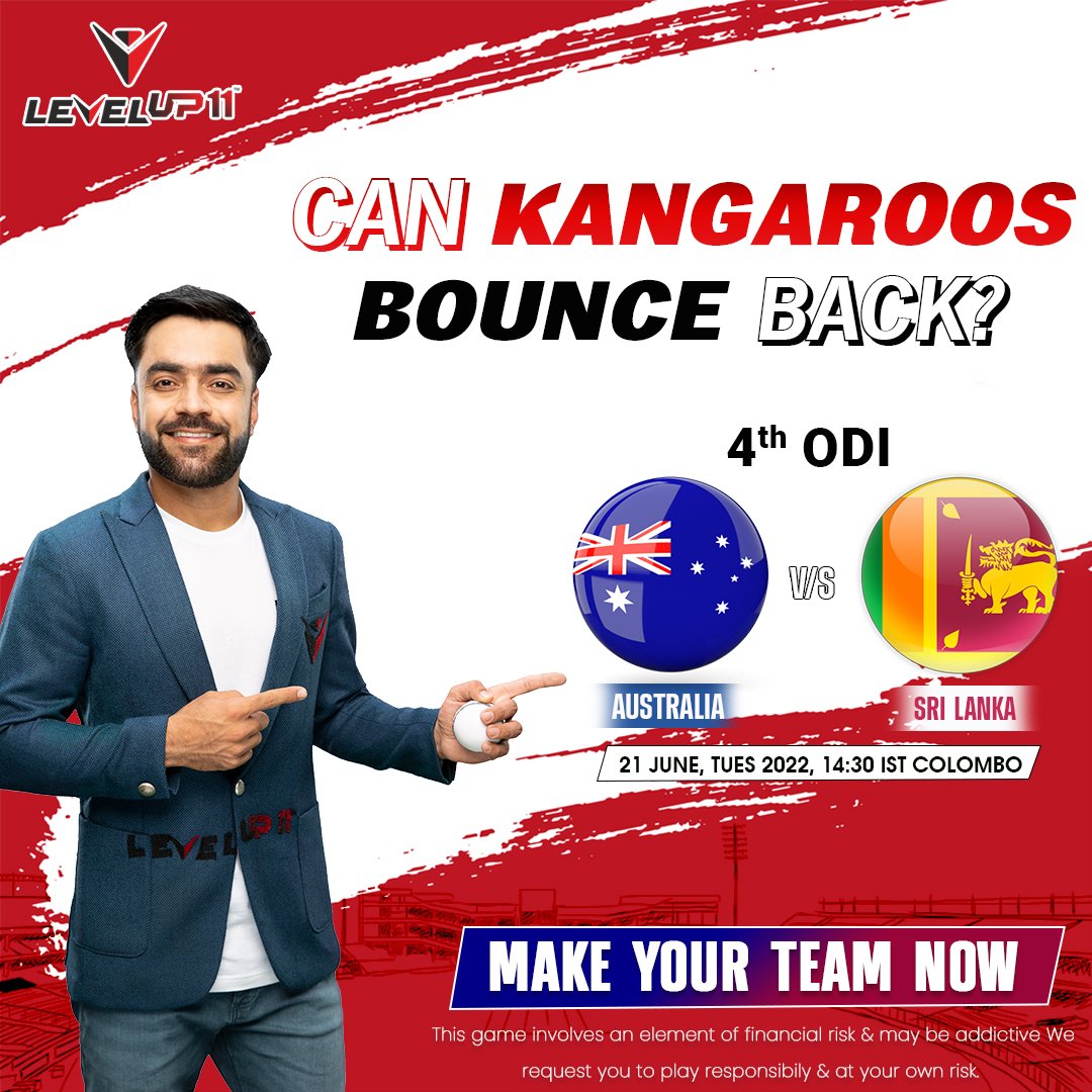 Levelup_11's tweet photo. Kya Australia kar payegi wapsi ya Sri Lanka karegi ye ODI series apne naam? Ye match hone wala hai dhamakedar to banaiye apni LevelUp11 fantasy team or lakho ke inaam kariye apne naam.
Download the app now https://t.co/yZUOLIKZcH
#levelup11 #FantasyCricket #Fantasy #ODI https://t.co/BSvAxoFdmU