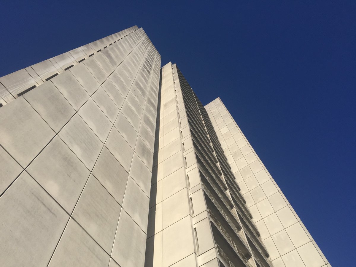 Close-up of Herlev Hospital, #Copenhagen taken 11th February 2017 #brutalmonday