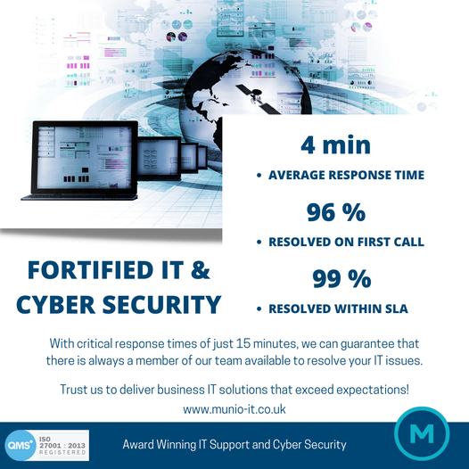 Munio_IT's tweet photo. Are your IT systems performing as they should be? Are you certain that you are covered when it comes to your business Cyber Security? 

Our Free IT Assessment will discover any hidden problems within your network BEFORE they become a problem for you.
https://t.co/YhB1rXqtJ0 https://t.co/JjHiZ0Ymg4