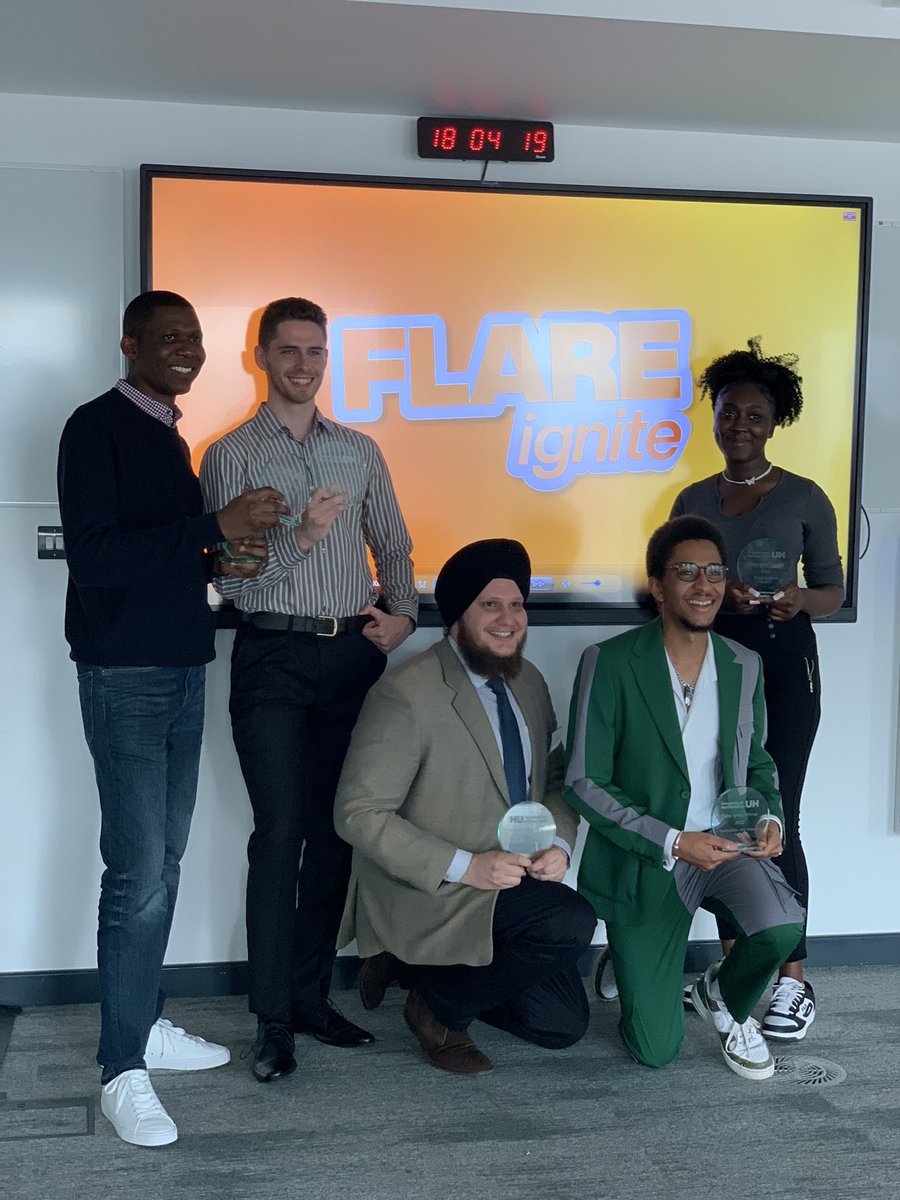 UniofHerts's tweet photo. Oke Oladimeji Amos was the big winner at this year's Flare Ignite awards, receiving two prizes for his business https://t.co/zjwj56pCln. The University's flagship enterprise competition is open to students and alumni with an innovative business idea.

https://t.co/skprzlvrh0 https://t.co/fuhXcDgk76